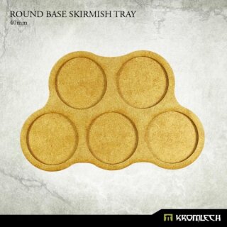 HDF Bases Round Base Skirmish Tray 40mm (3 Sets)