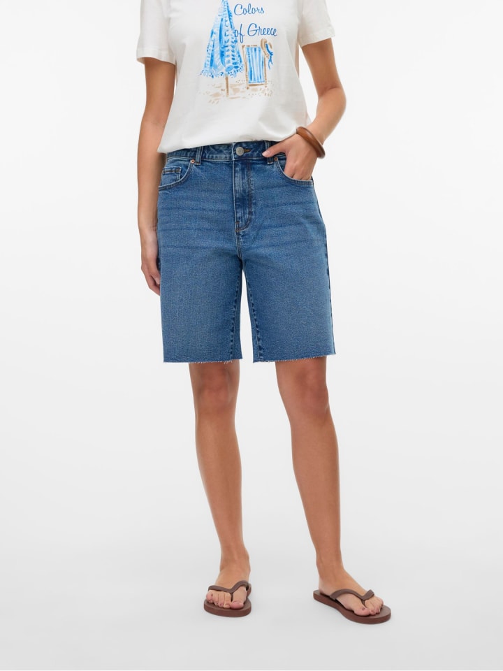 Vero Moda Jeans-Shorts in Medium Blue Denim günstig kaufen