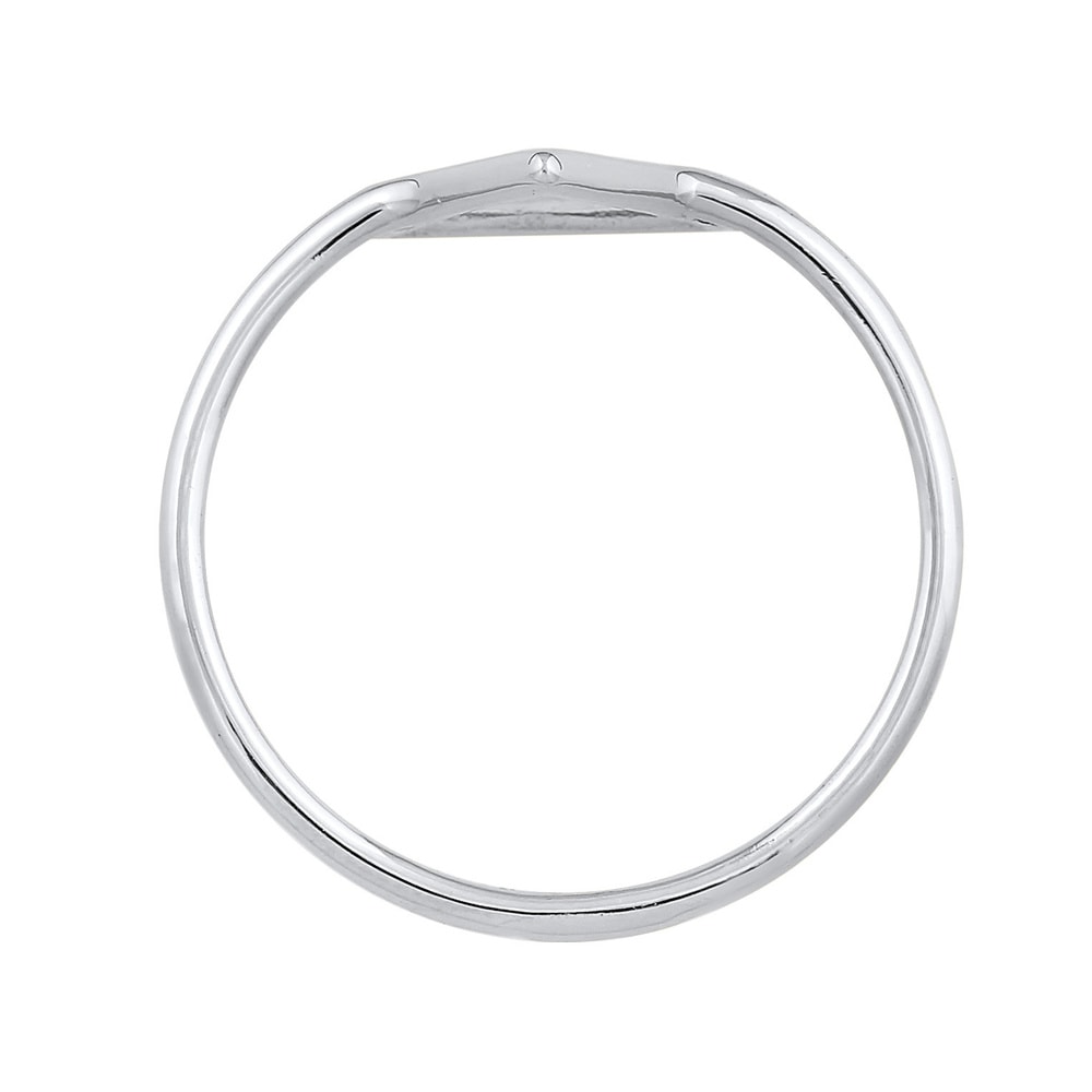 Elli Elli Bague Femmes Triangle Géo Tendance Filigrane en Argent Sterling 925 Bague