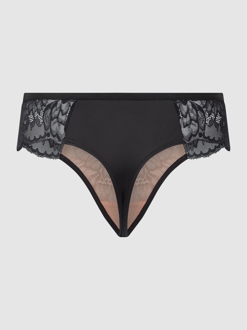 String aus Spitze Modell 'Amourette Charm' in schwarz
