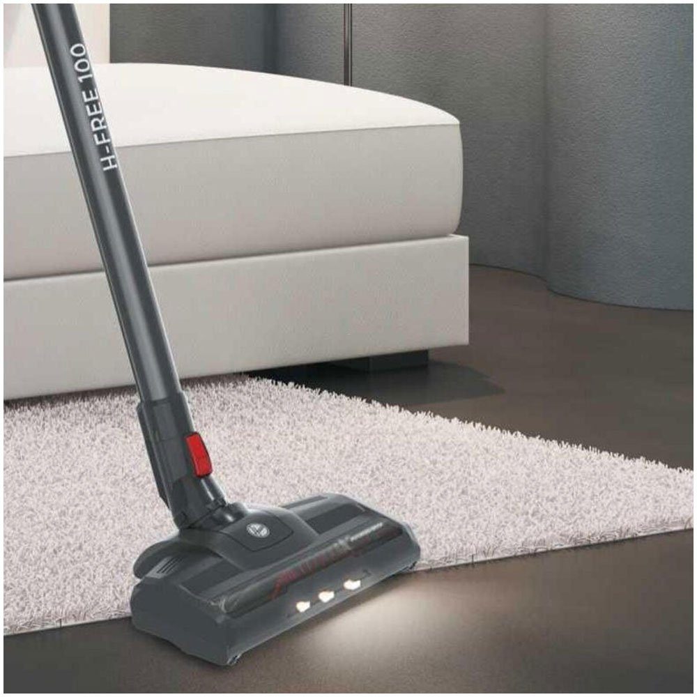 Hoover Akku-Hand-und Stielstaubsauger HF 122RH-11, 170 W, beutellos, Boden- & Handsauger in Einem, 22 V, LED-Licht, Turbo, 0,9 l Behälter
