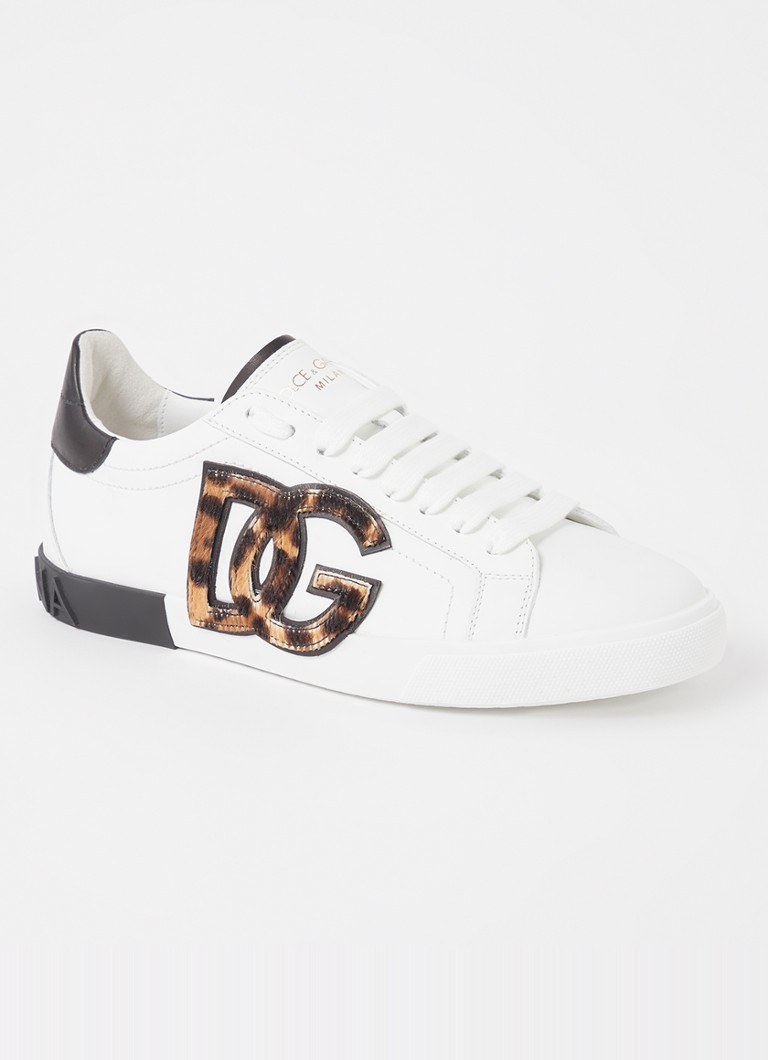 Dolce & Gabbana calfskin sneaker with logo