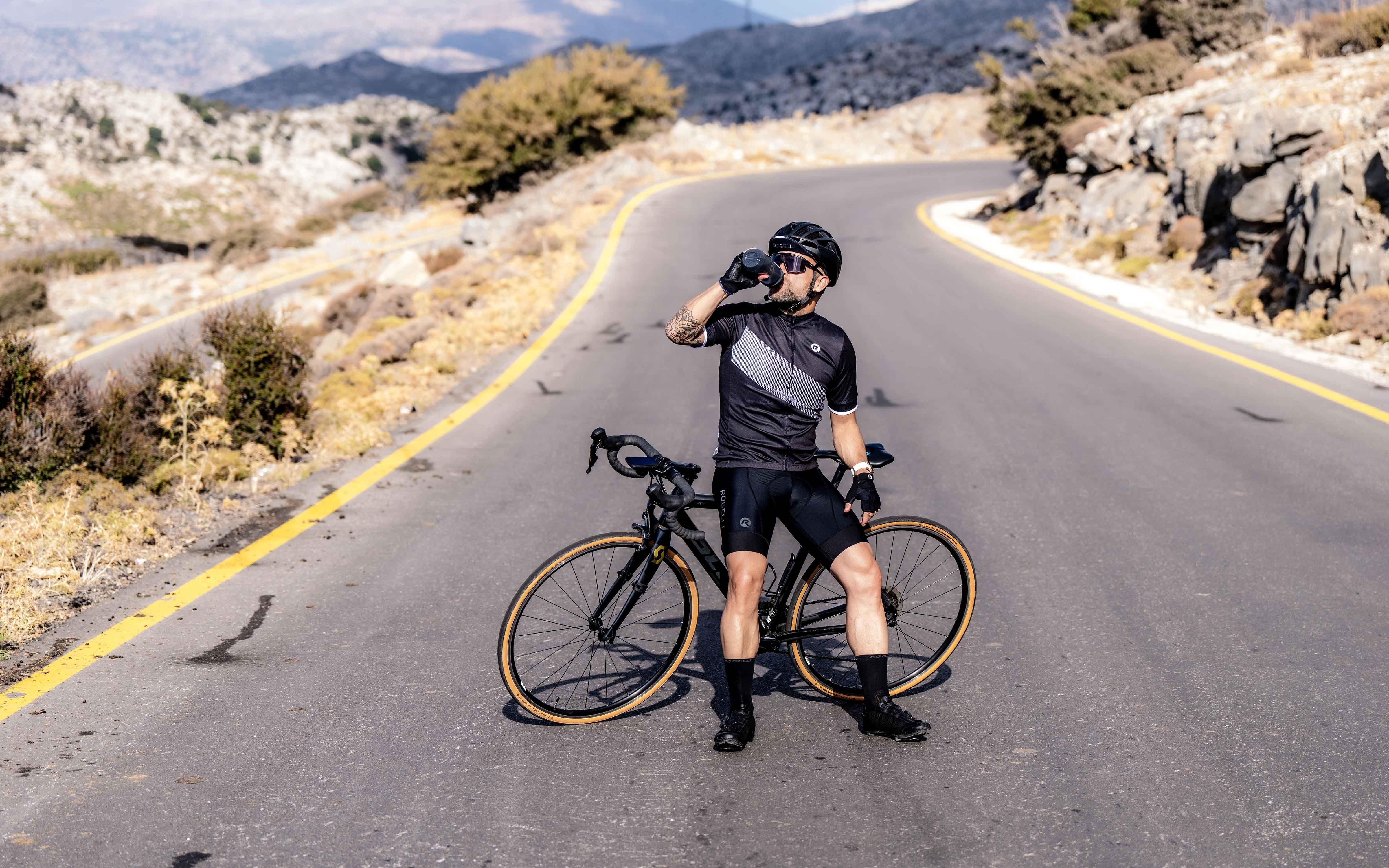 Rogelli Groove Schwarz Herren Radtrikot Kurzarm
