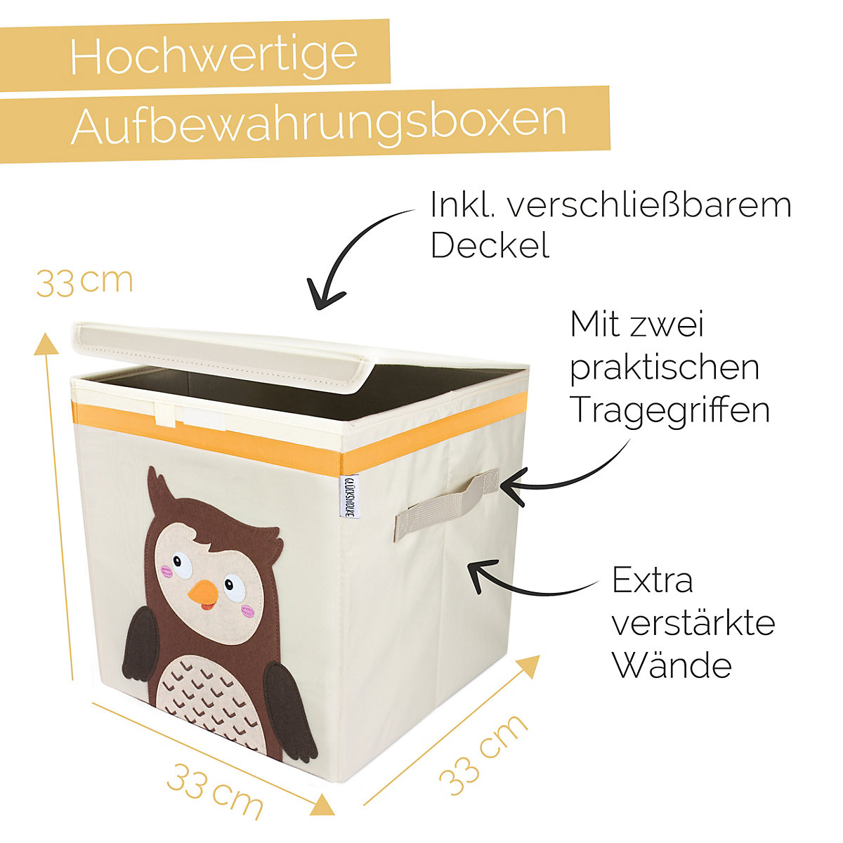 Aufbewahrungsboxen - 15 Motive I Spielzeugkiste mit Deckel I Boxen zur Aufbewahrung im Kallax Regal I Kinderzimmer Deko