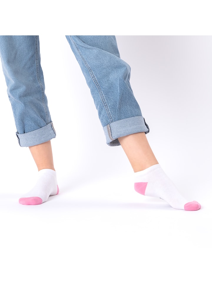 Occulto 10er Pack Muster Sneaker Socken Maja in Weiß-Mix günstig kaufen 35-38