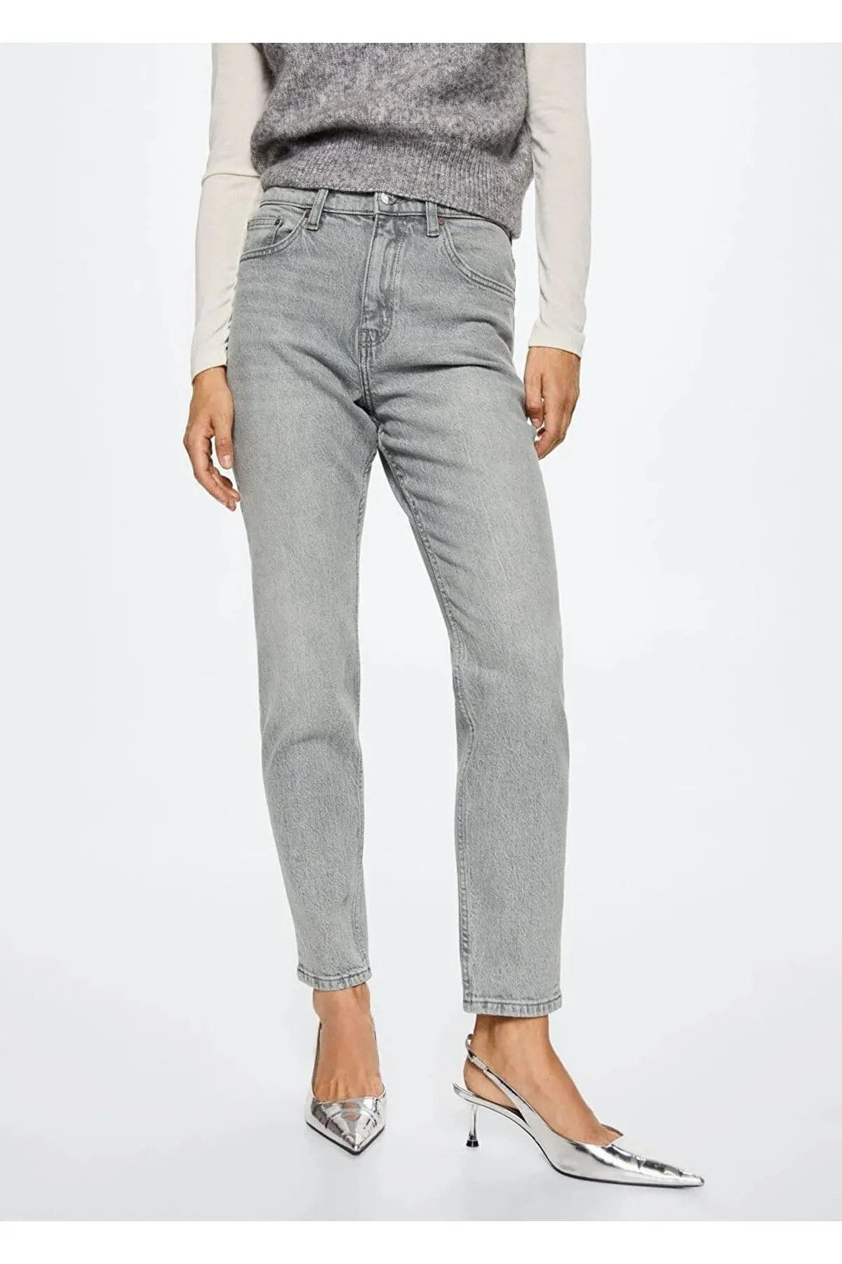 MANGO  Jeans - Grau - Wide Leg