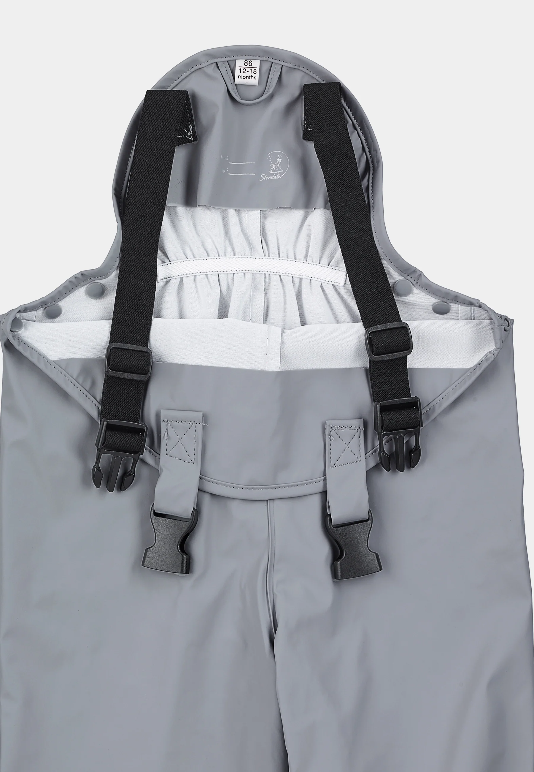 Regenträgerhose ungefüttert mit Reflektoren, uni
