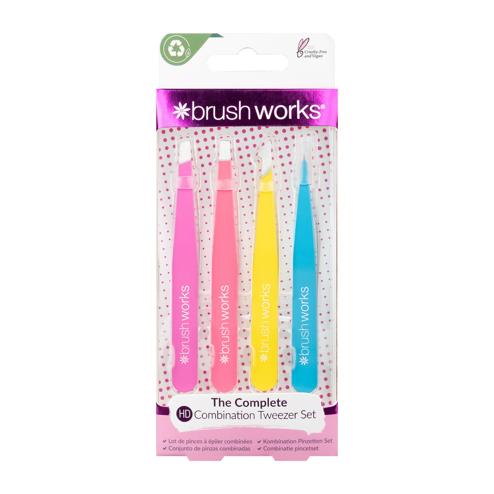 Brushworks Set de pinces à épiler Accessoire beauté