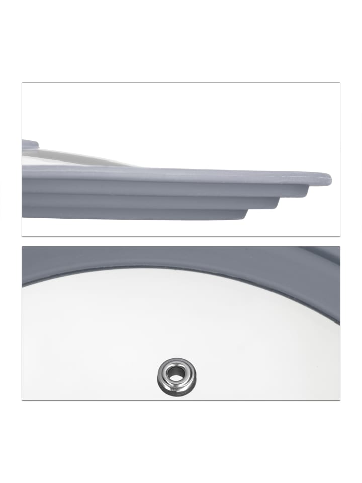 relaxdays 2x Topfdeckel in Grau - Ø26-30 cm günstig kaufen onesize