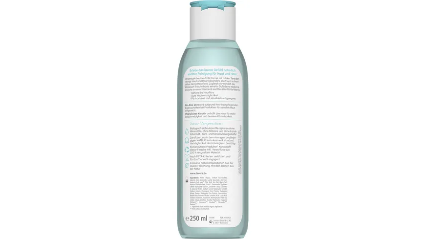 lavera BASIS SENSITIV Pflegedusche 2in1 250 ml