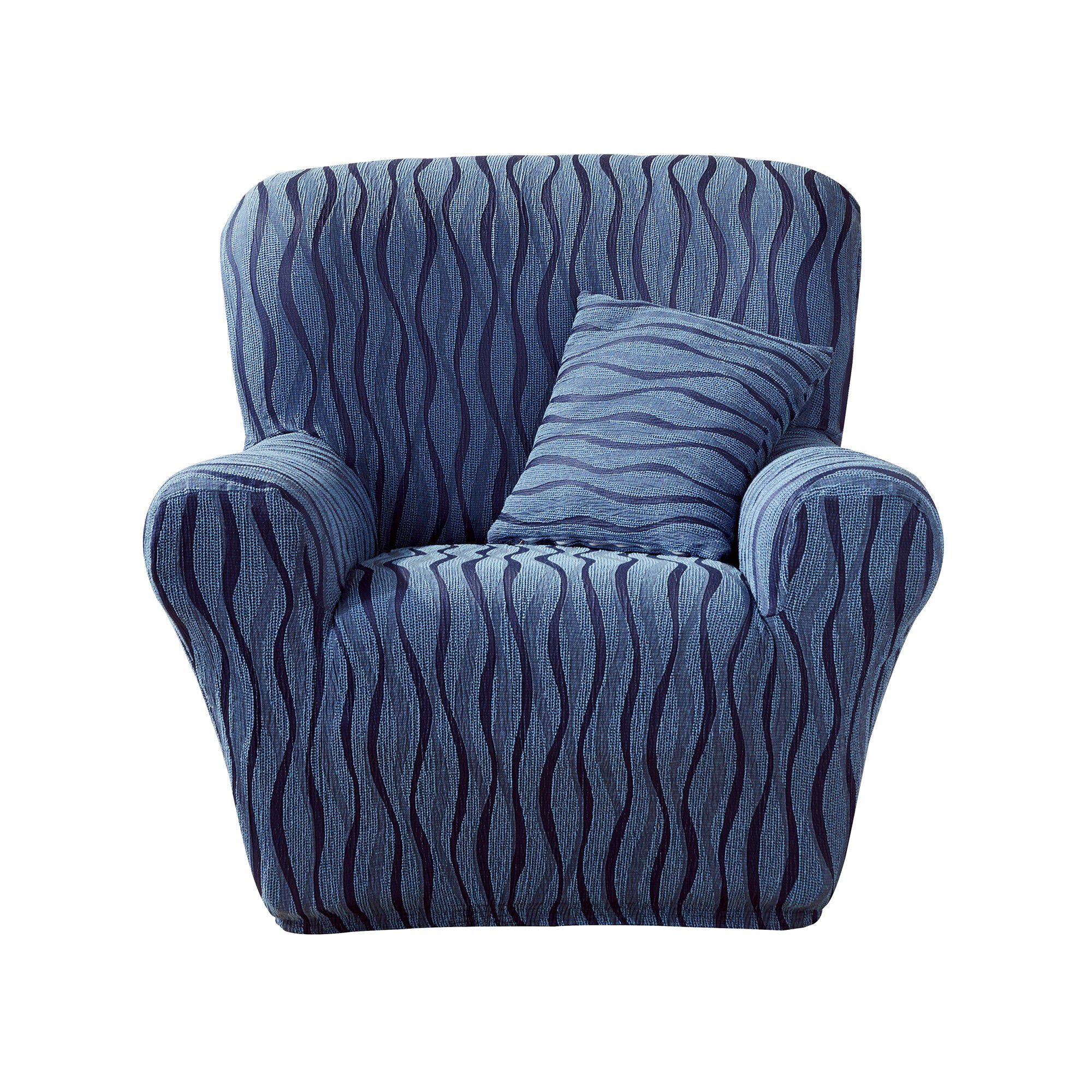 Housse de salon jacquard extensible imprimé 