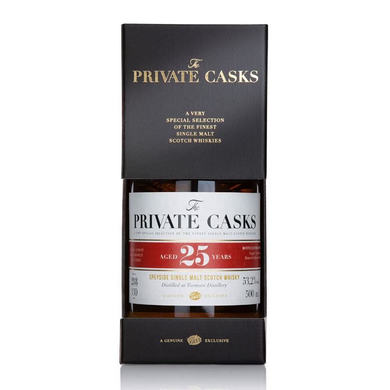 Speyside Single Malt Scotch Whisky Distilled at Tormore Distillery Single Cask #L20287, 25 Jahre, (500 ml)