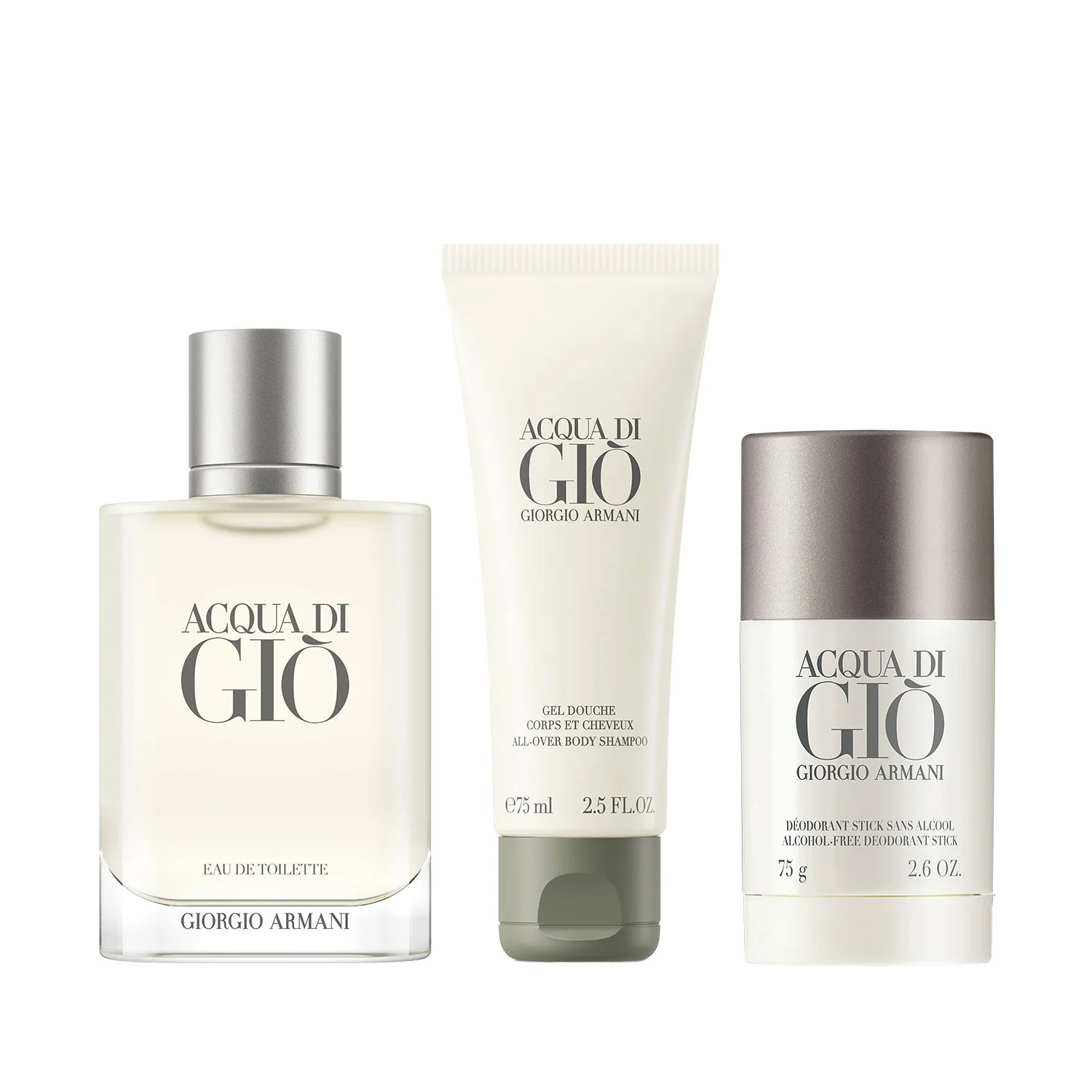 Acqua Di Giò Eau de Toilette Gavesett - Parfymegavesett for menn, Eau de Toilette