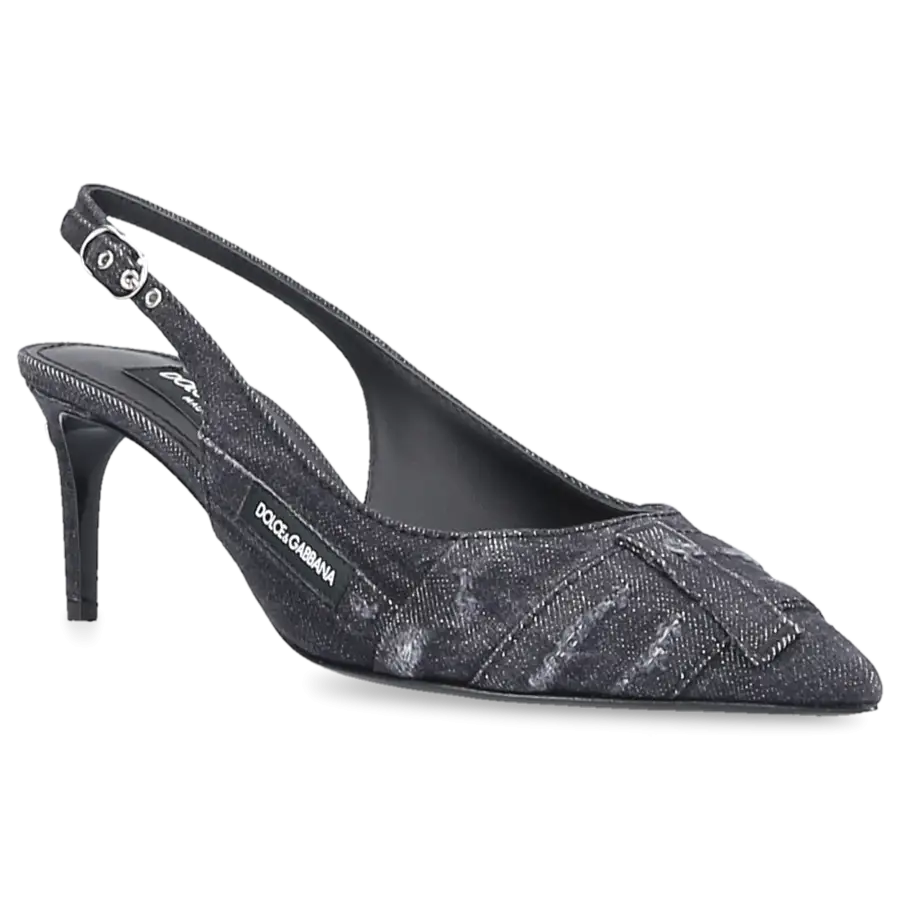 Dolce & Gabbana - Pumps CARDINALE 60 Denim - schwarz