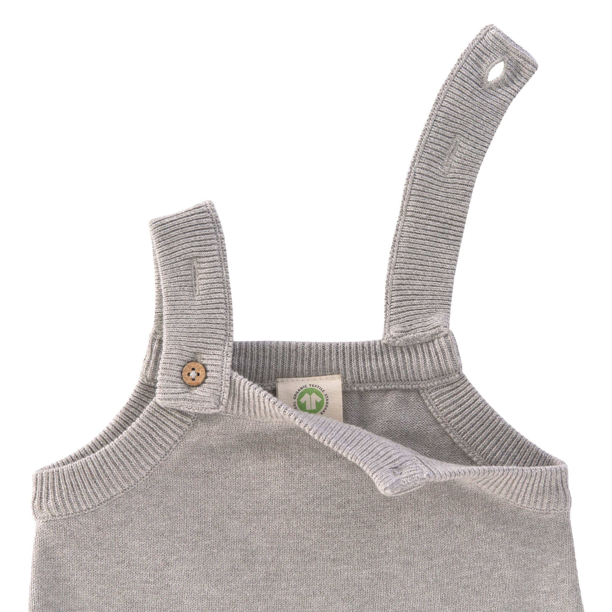 Baby Strampler - gestrickter Jumpsuit, Grau
