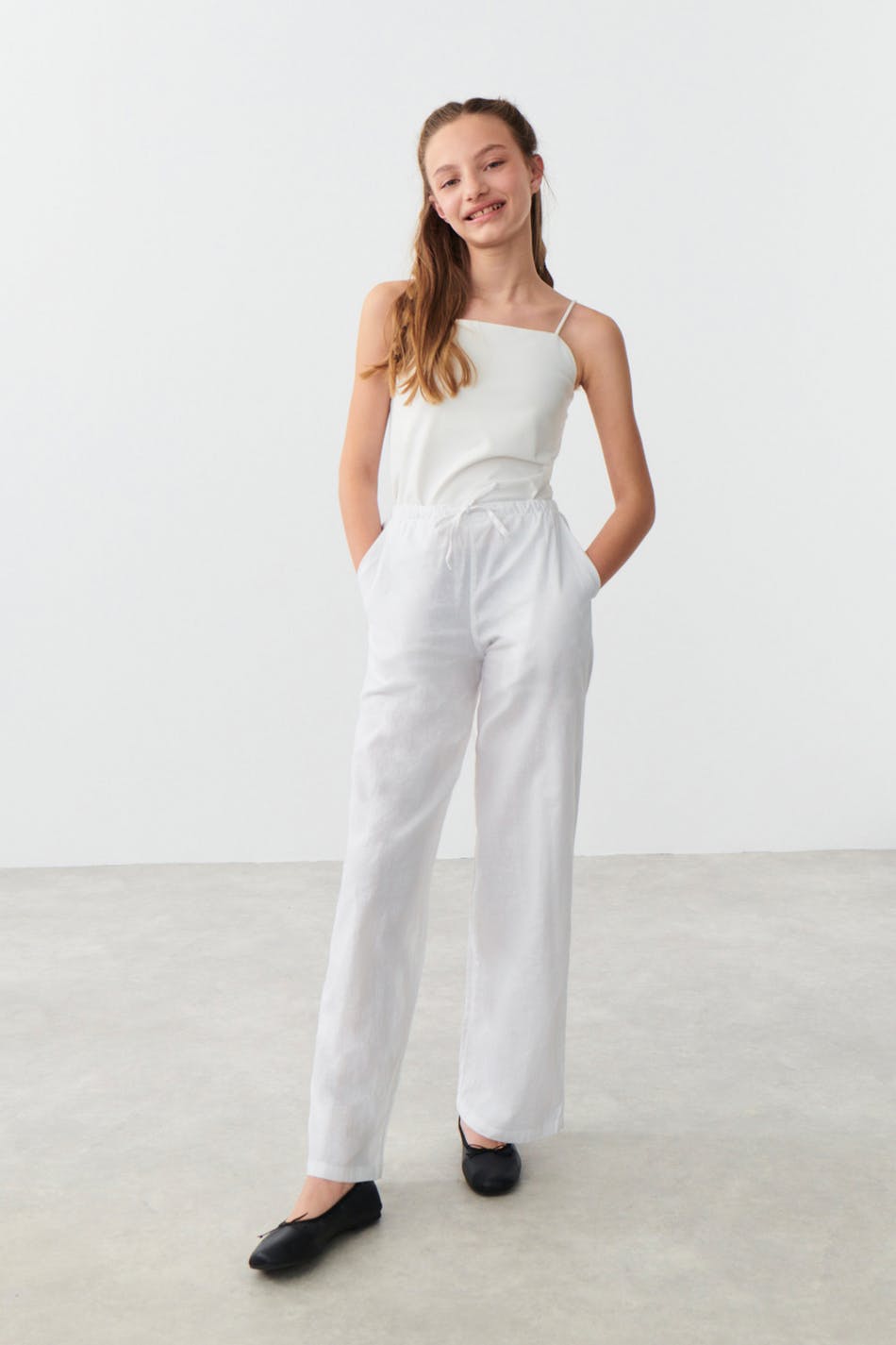 Y linenmix trousers
