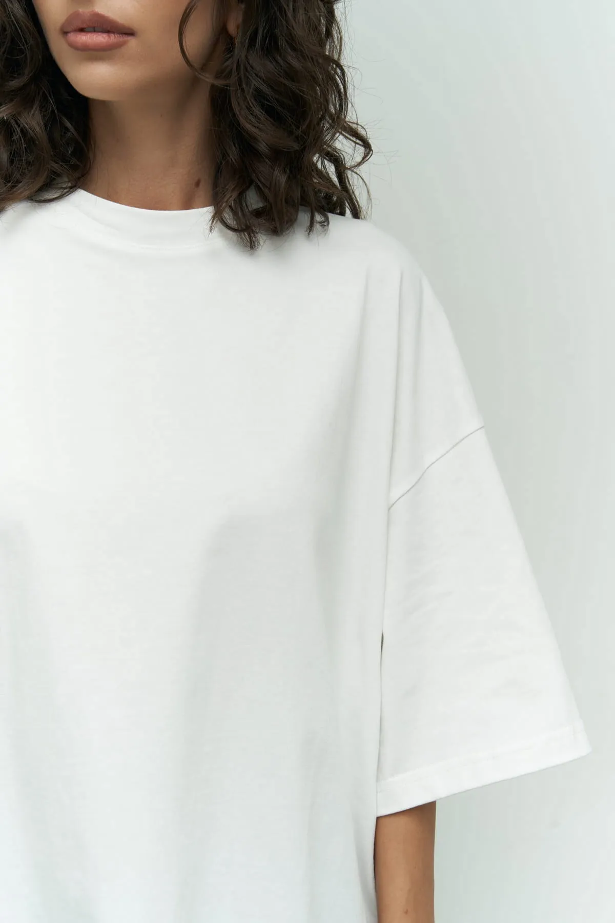 MAİ COLLECTİON  T-Shirt - Weiß - Oversized