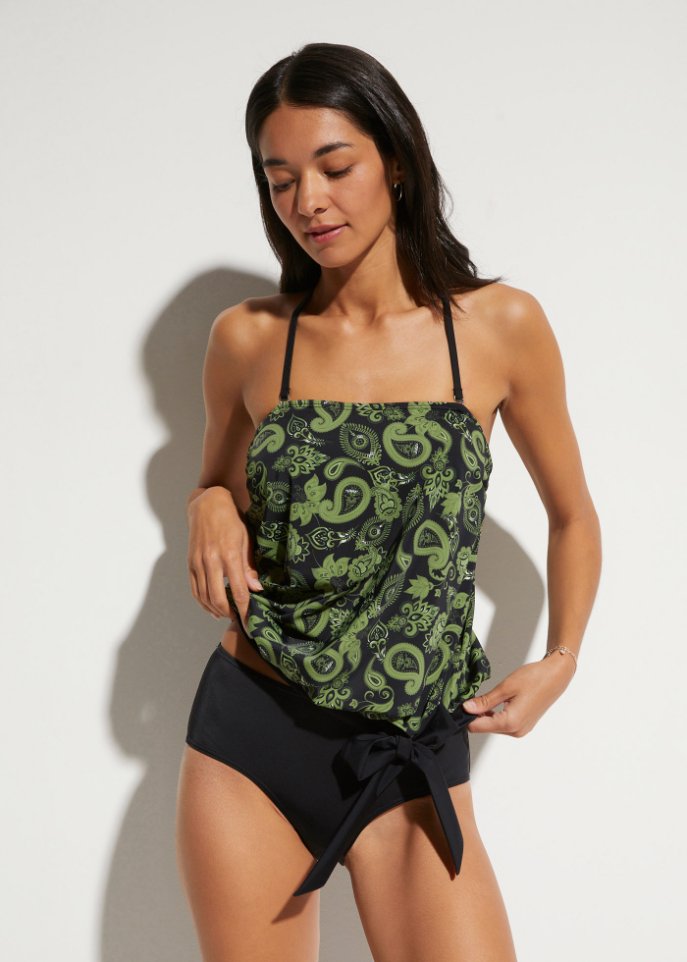 Oversize Tankini Oberteil aus recyceltem Polyamid