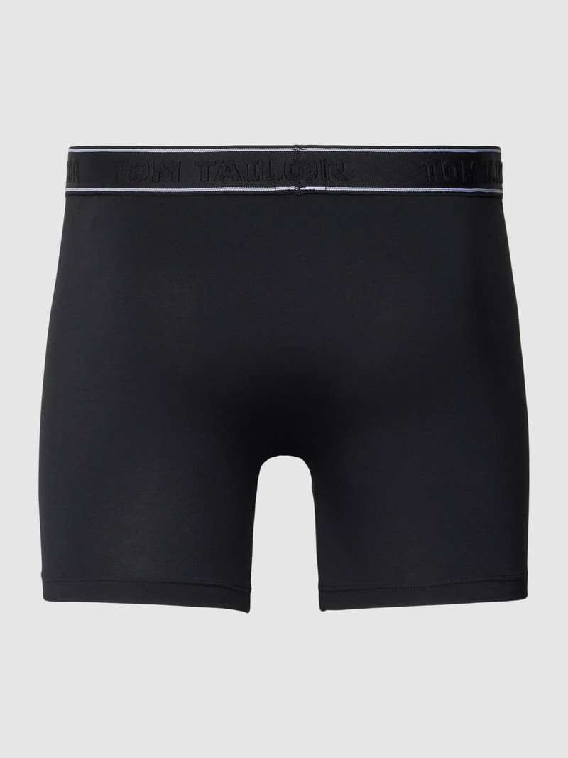 Pants mit Label-Bund im 2er-Pack Modell 'VANCOUVER' in schwarz
