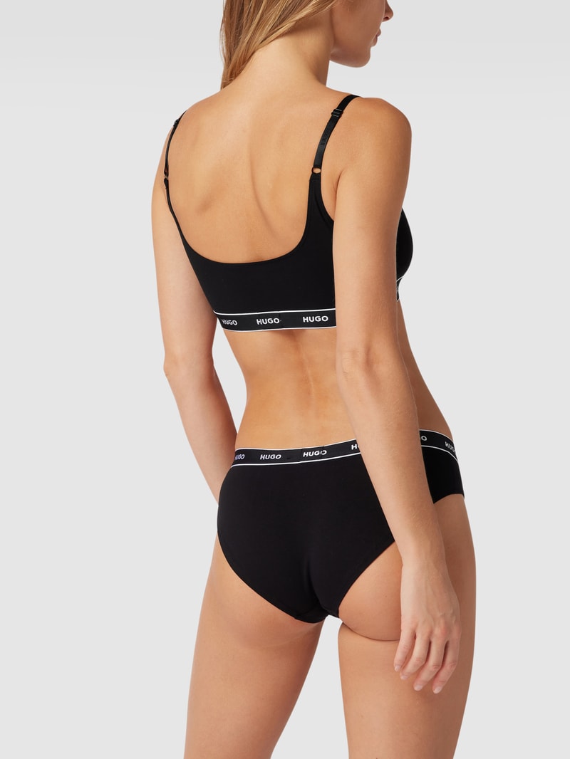 Soft-BH mit Logo-Bund im 2er-Pack in schwarz