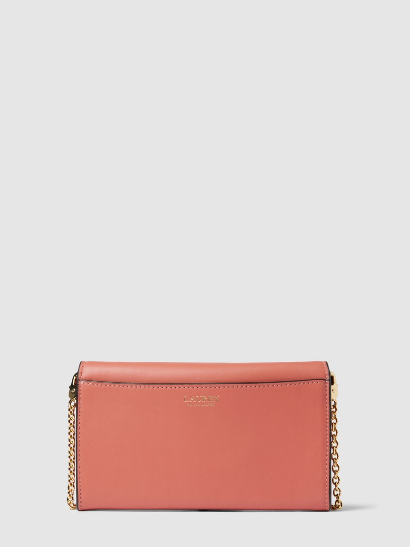 Crossbody Bag mit Label-Applikation Modell 'ADAIR' in rosa