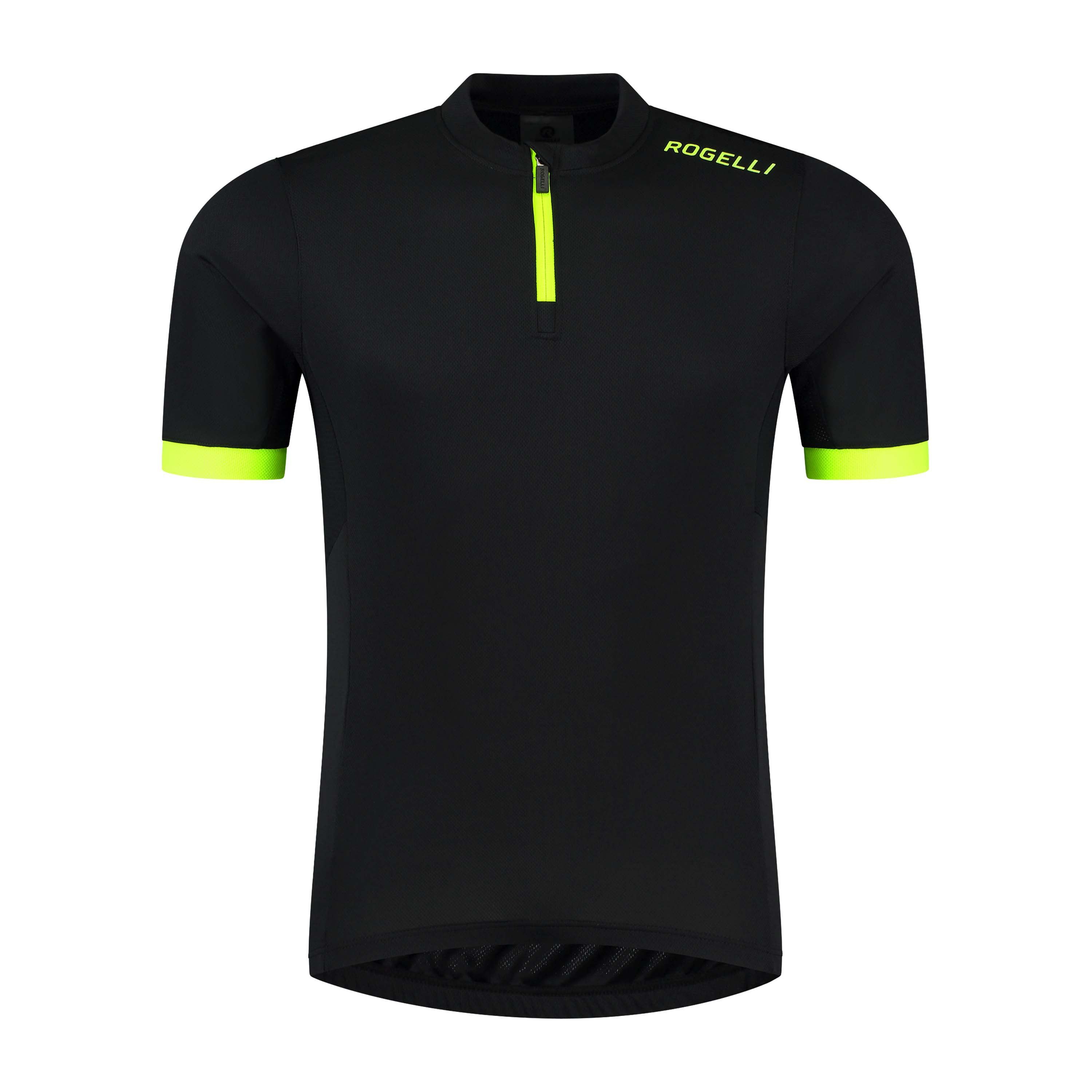 Rogelli Core Black Fluor Kinder Radtrikot