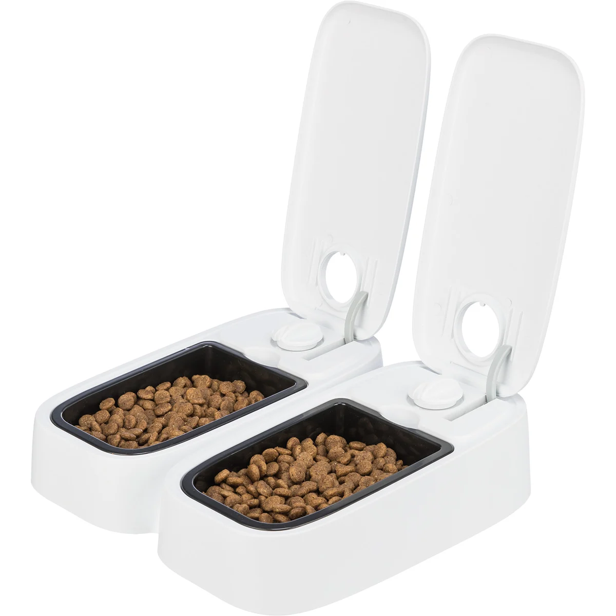 Trixie Futterautomat TX2, 2×300 ml/ 27×7×24cm weiß bei ZooRoyal