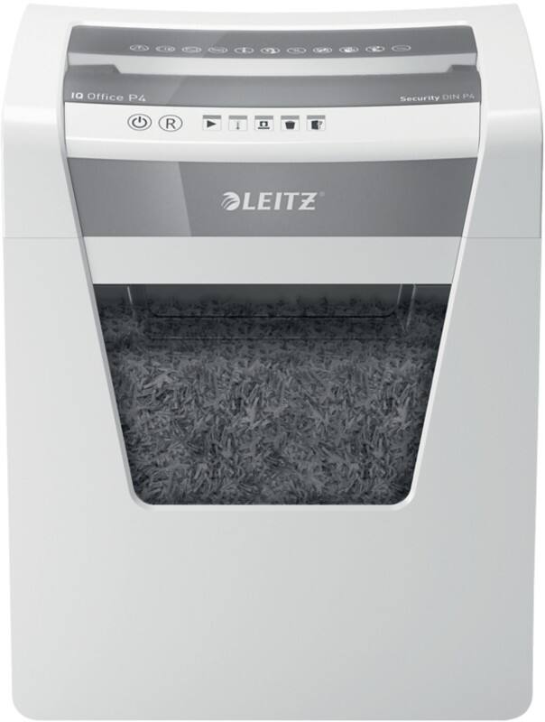Leitz IQ Office P4 Aktenvernichter Partikelschnitt Sicherheitsstufe P-4 17 Blatt