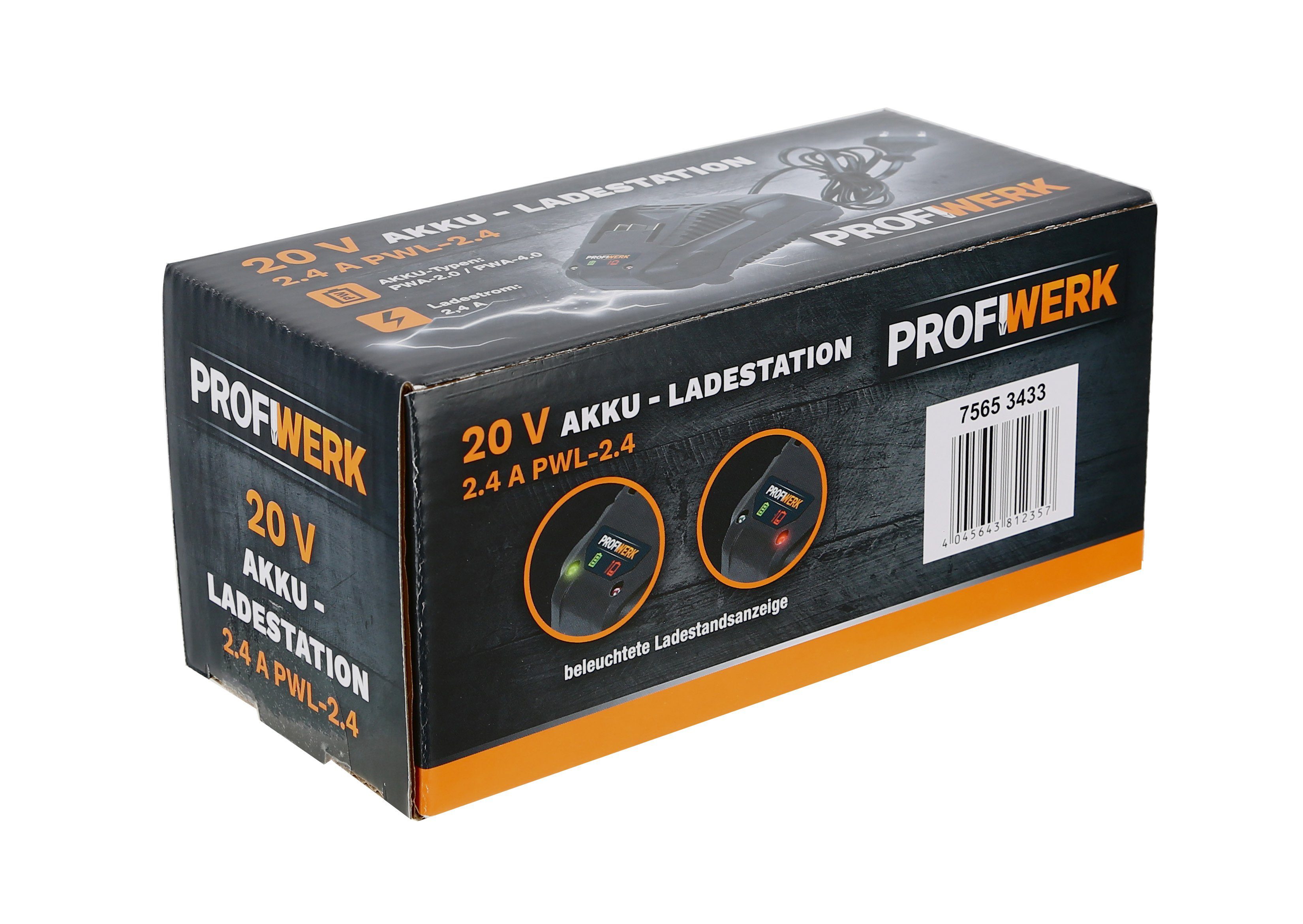 Profiwerk Ladestation 20V, 2.4A PWL-2.4 Werkzeug-Akku-Ladetechnik