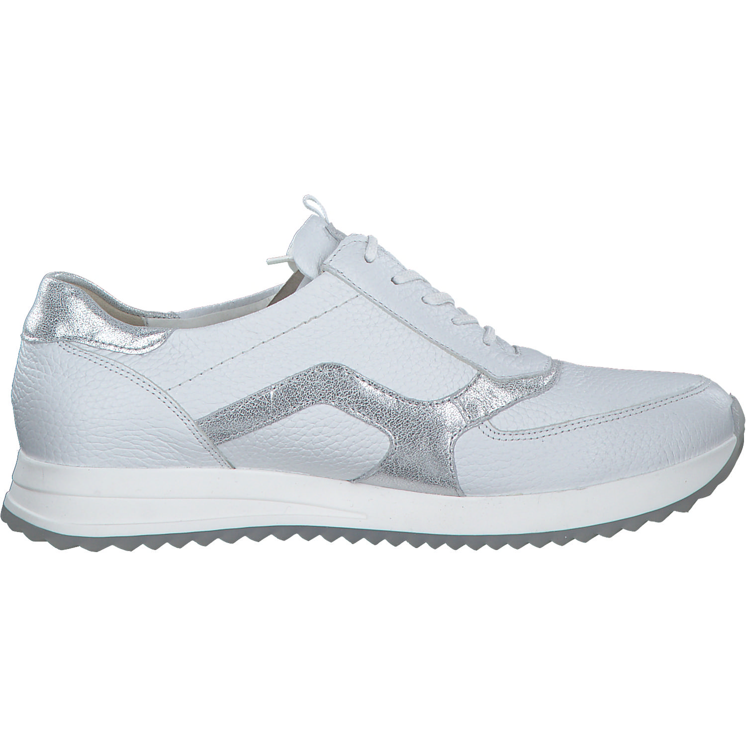 Waldläufer Vicky 752002, Schnürschuhe, Damen, WEISS SILBER