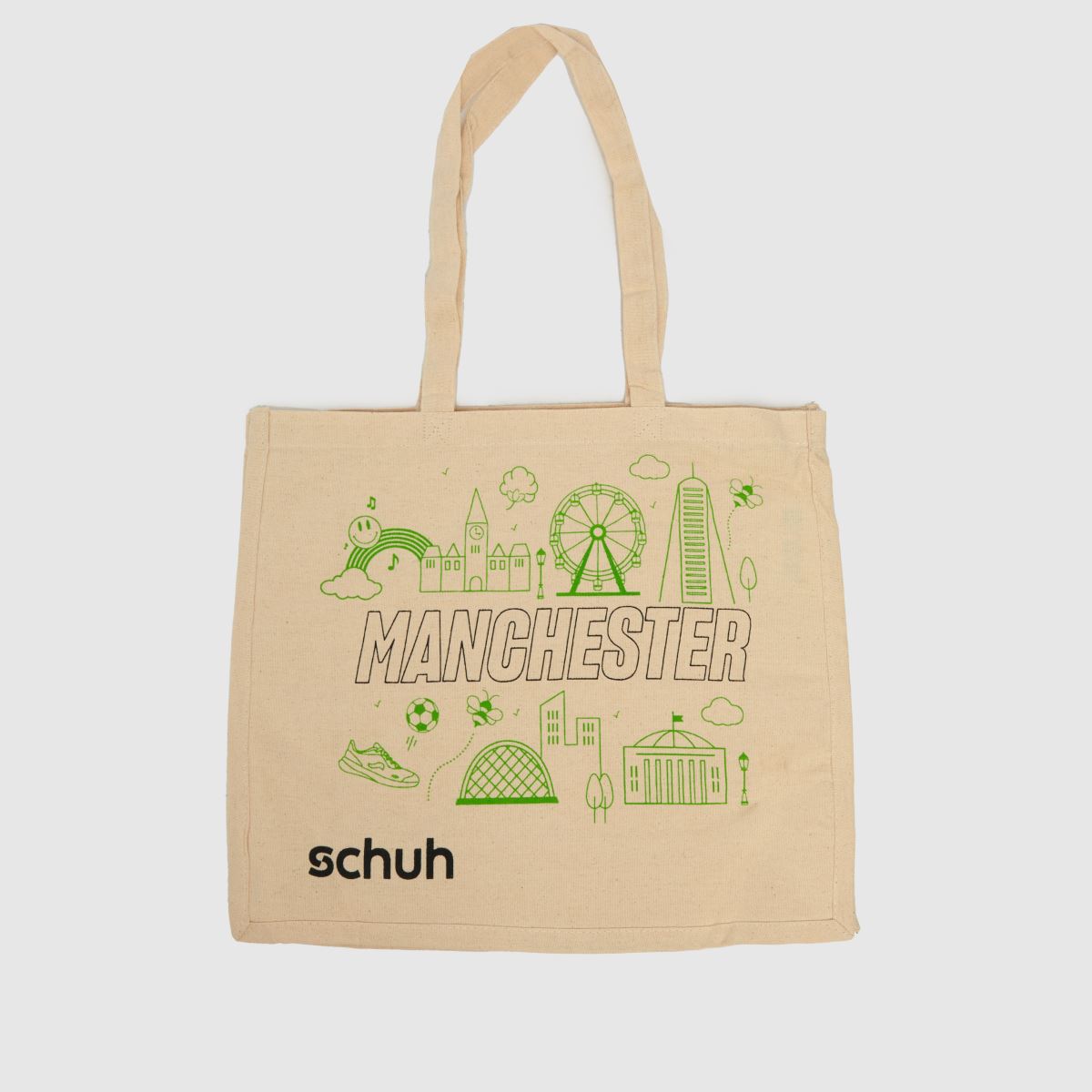 Schuh naturlig Manchester-tygväska