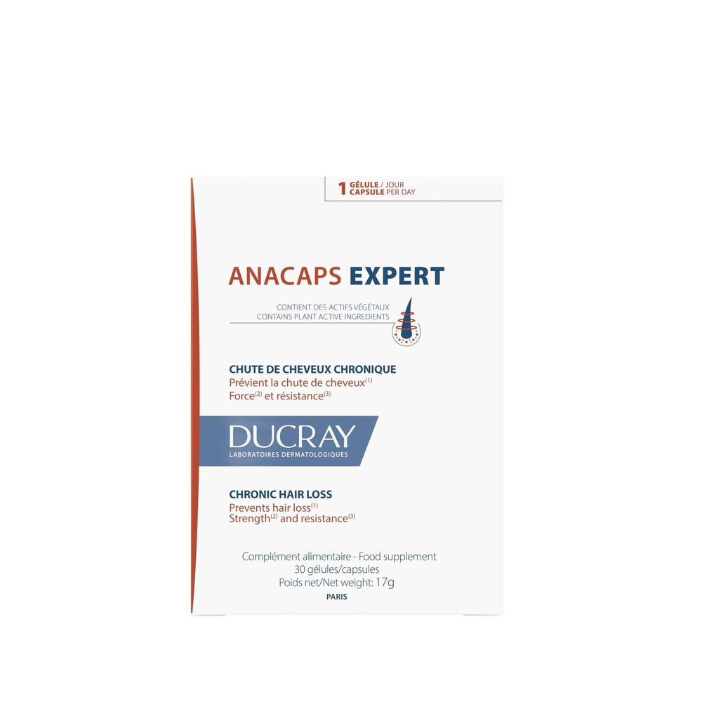 Ducray ANACAPS EXPERT Complément alimentaire An tichute cure 3 mois Complément alimentaire