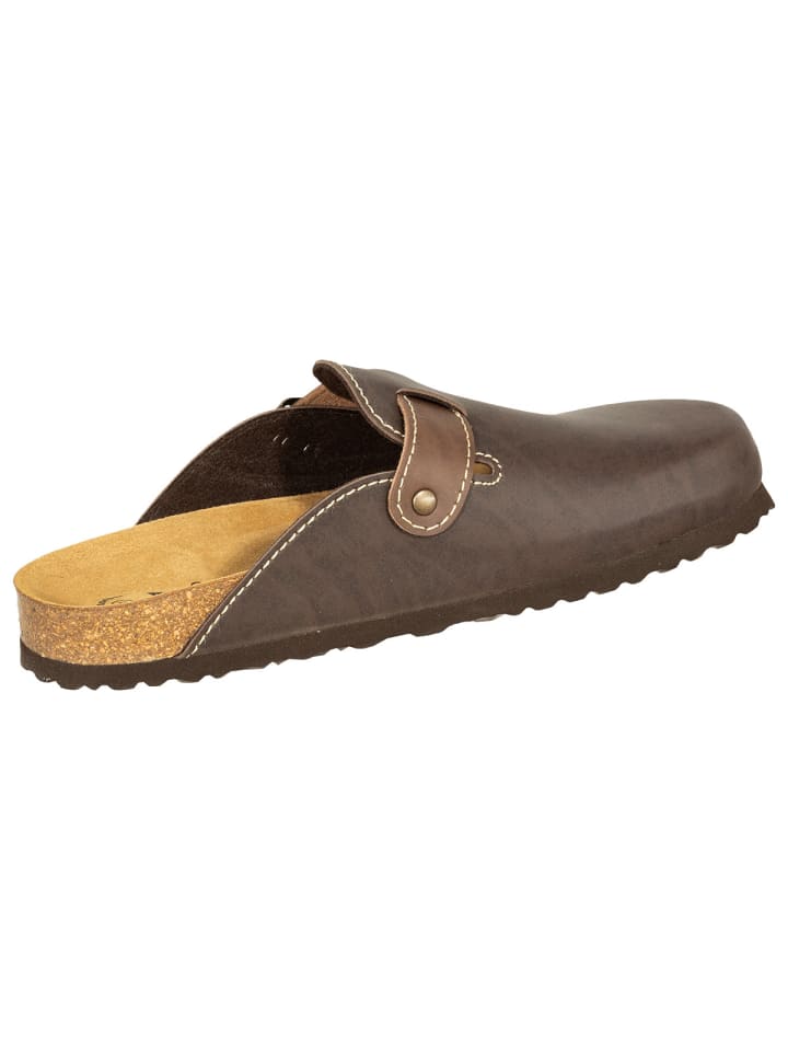 SALIHA Pantoletten Bioline-Pantolette in braun günstig kaufen