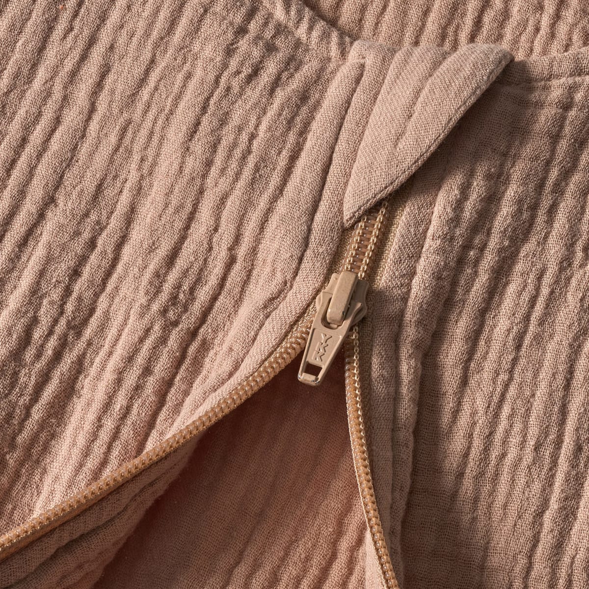 Schlafsack 0,5 TOG aus Musselin, braun, 80 cm, 1 St