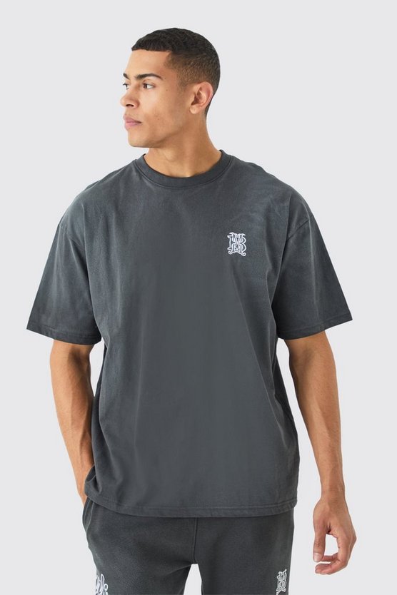 Oversize T-Shirt mit Dark Tropics Print