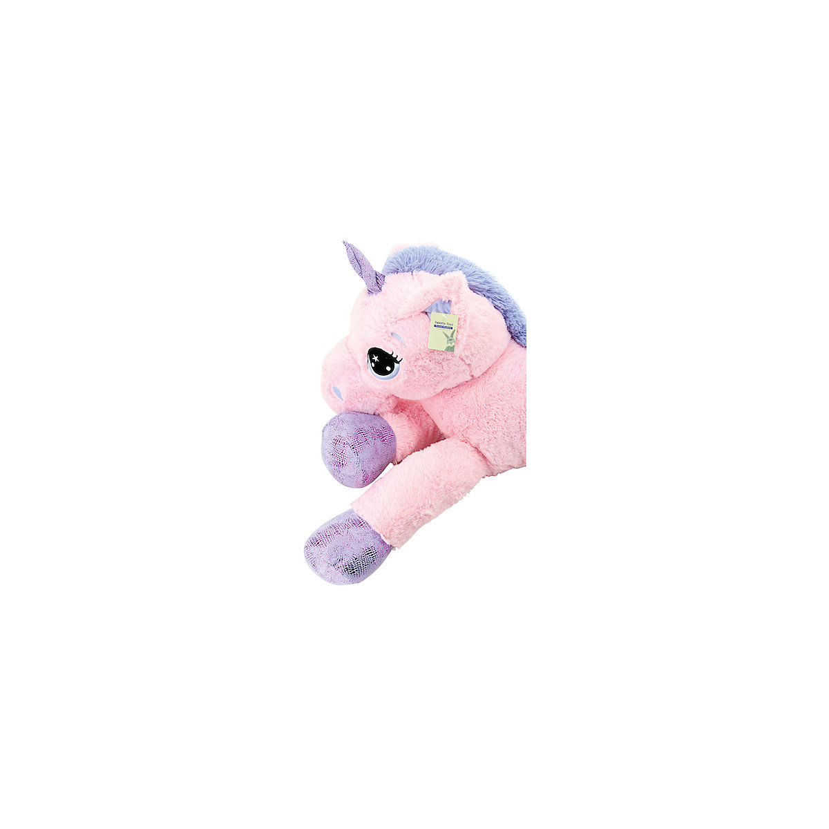 Sweety Toys 8049 XXL Einhorn Pegasus rosa, 130 cm