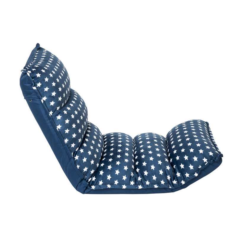 Fauteuil multi-positions étoiles bleu et blanc Oxybul