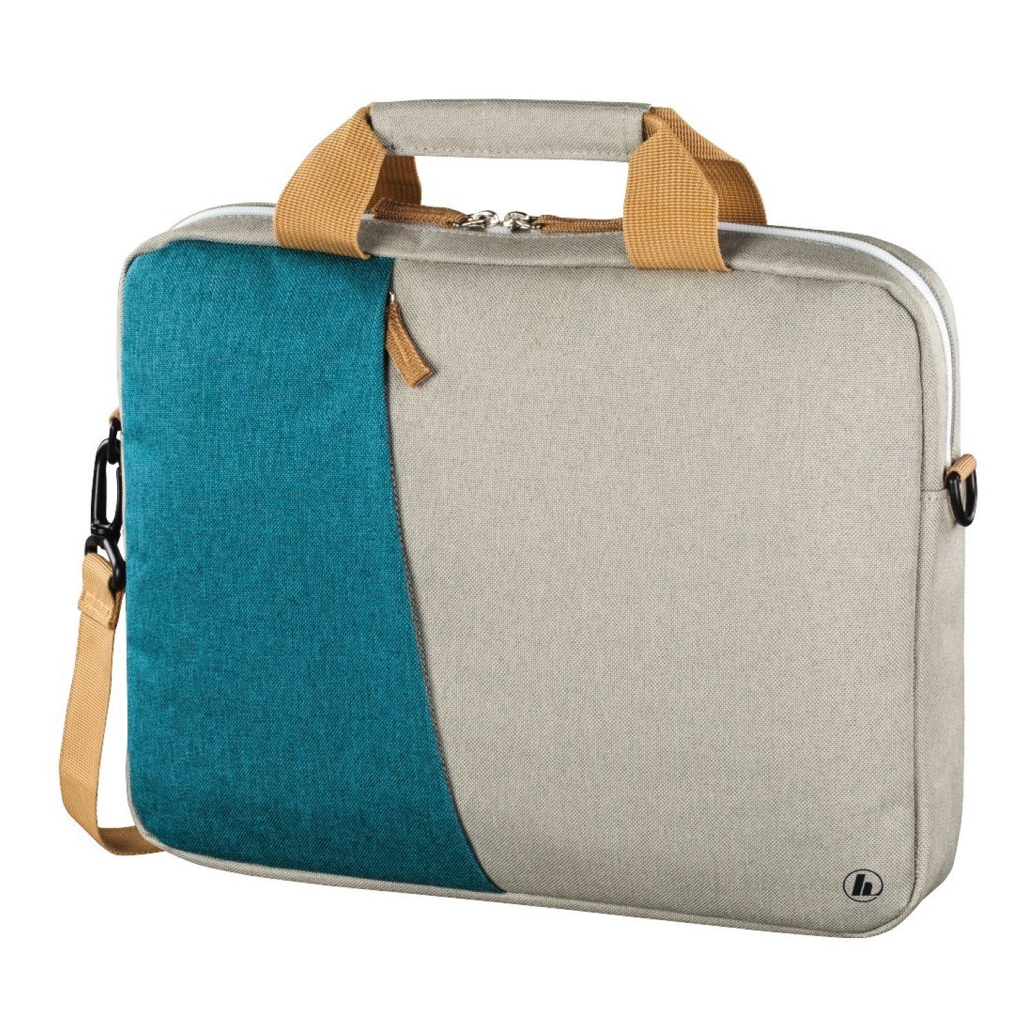 Hama Laptoptasche Notebook-Sleeve Florenz Laptop-Tasche Case Petrol, Business Hülle Schultergurt Notebook-Fach 15