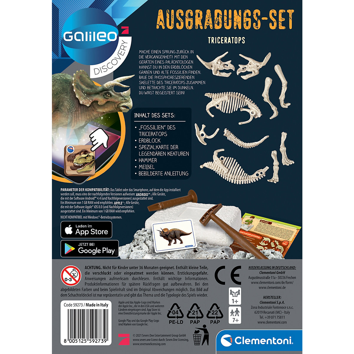 Ausgrabungsset Galileo Triceratops