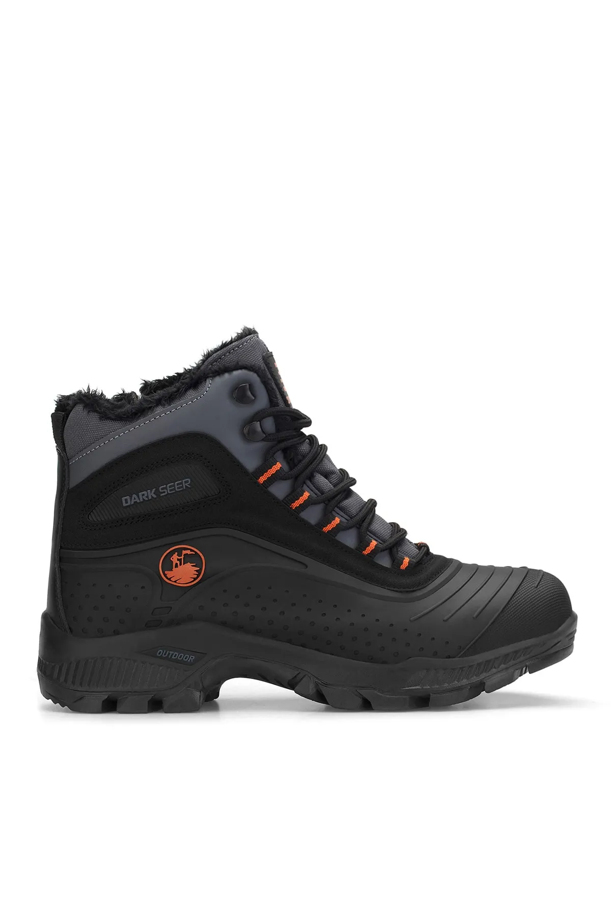 DARK SEER  Schwarz geräucherte orangefarbene Unisex-Outdoor-Trekkingstiefel