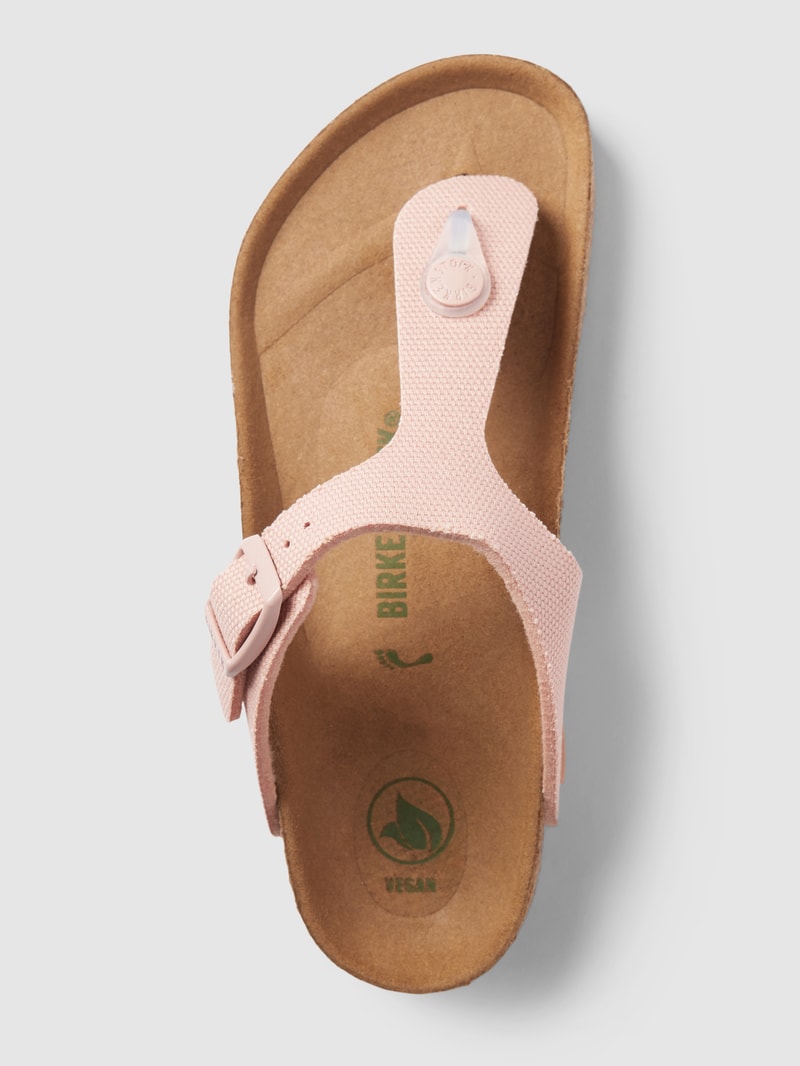 Zehentrenner mit Label-Detail Modell 'Gizeh' in rosé