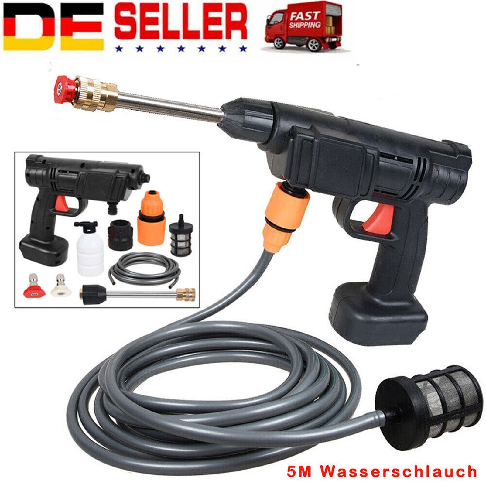meeteu Akku-Hochdruckreiniger Für Makita-18V Akku Hochdruckreiniger, Druck max: 30,00 bar, Tragbar Spritzpistole Wasser Druckreiniger