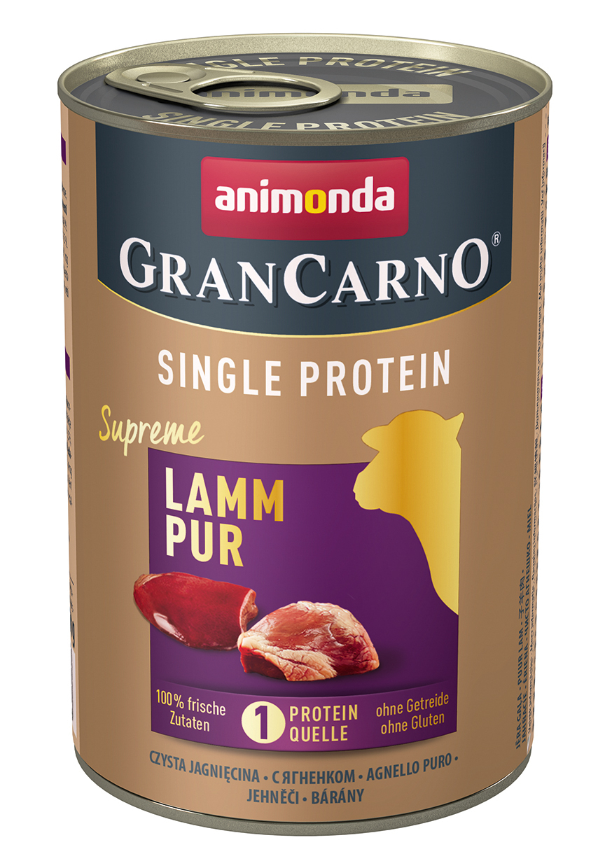 Animonda Hundenassfutter Animonda GranCarno Single Protein Supreme Lamm pur 24x400 g