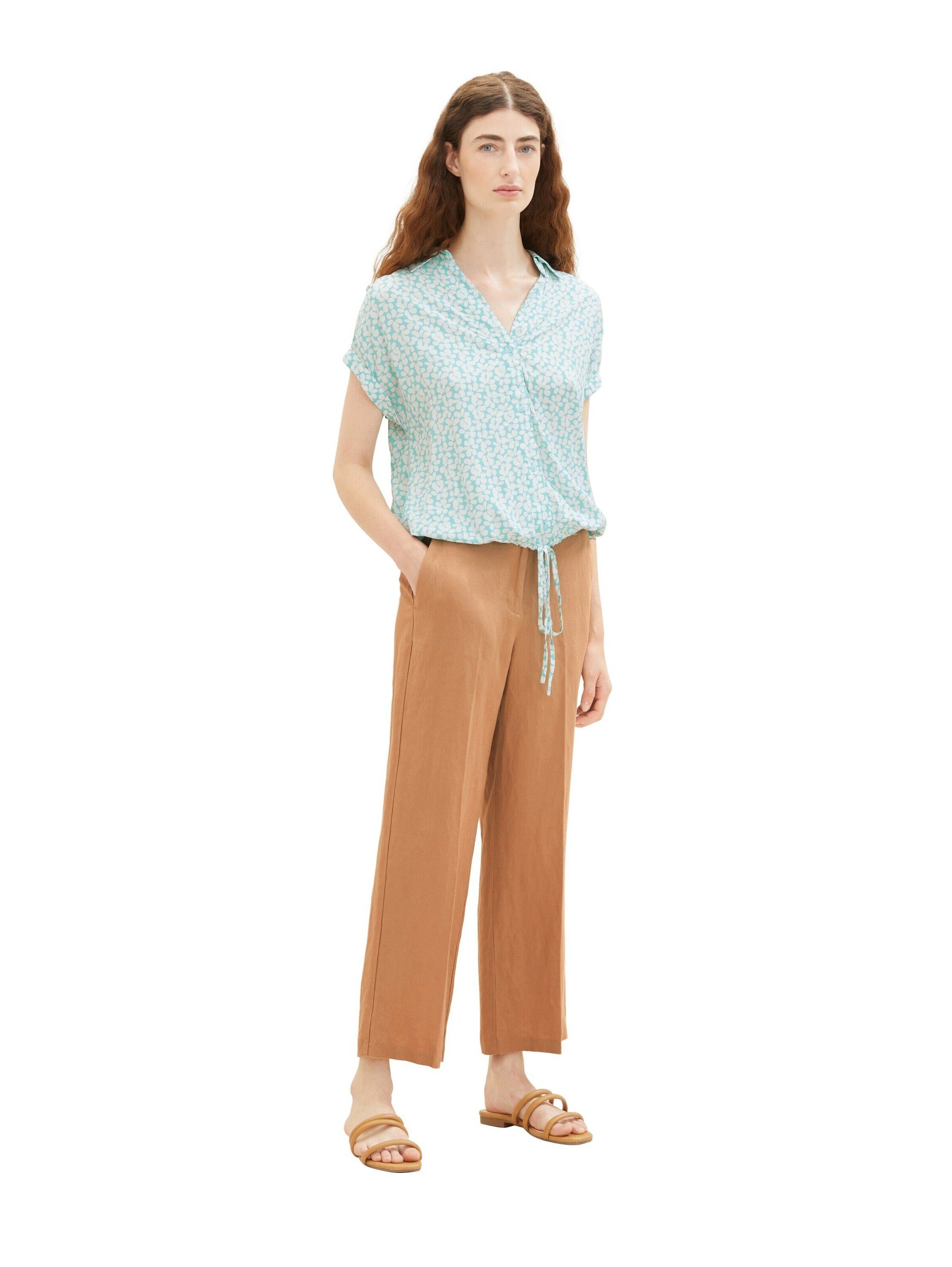 TOM TAILOR Funktionsbluse (1-tlg) Drapiert/gerafft, Falten
