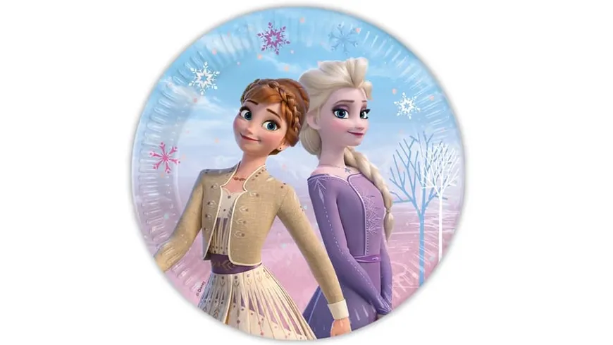 Procos - Frozen II Pappteller 23 cm (8 Stück)