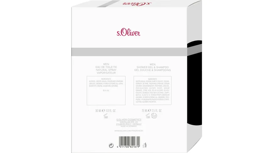 s.Oliver Classic Men Eau de Toilette Geschenkpackung