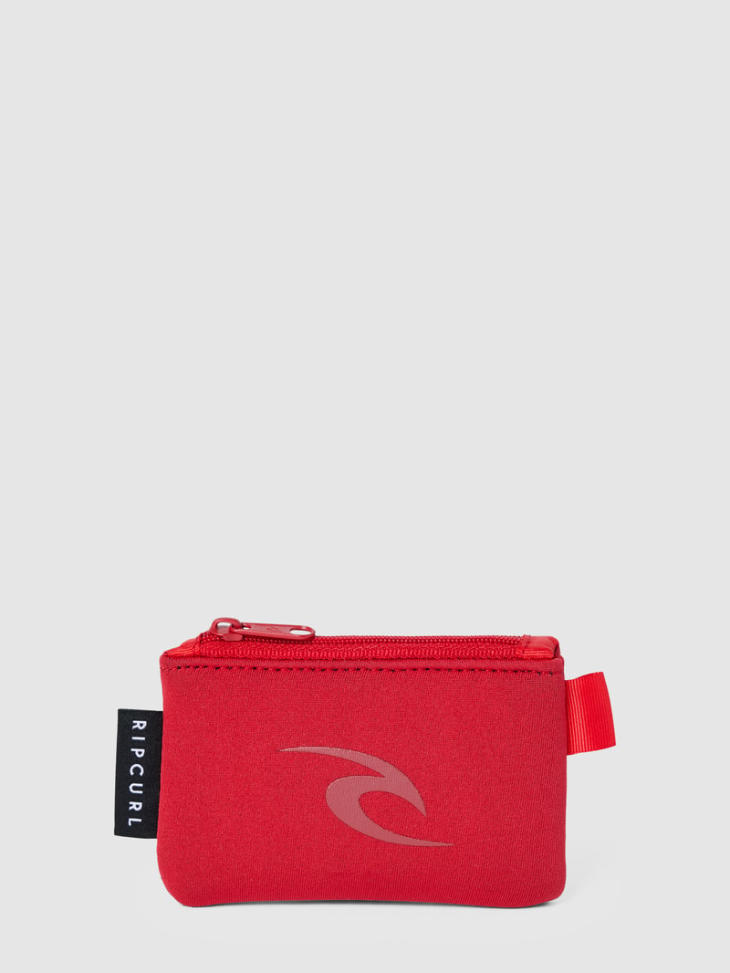 Schlüsseletui mit Label-Print in rot