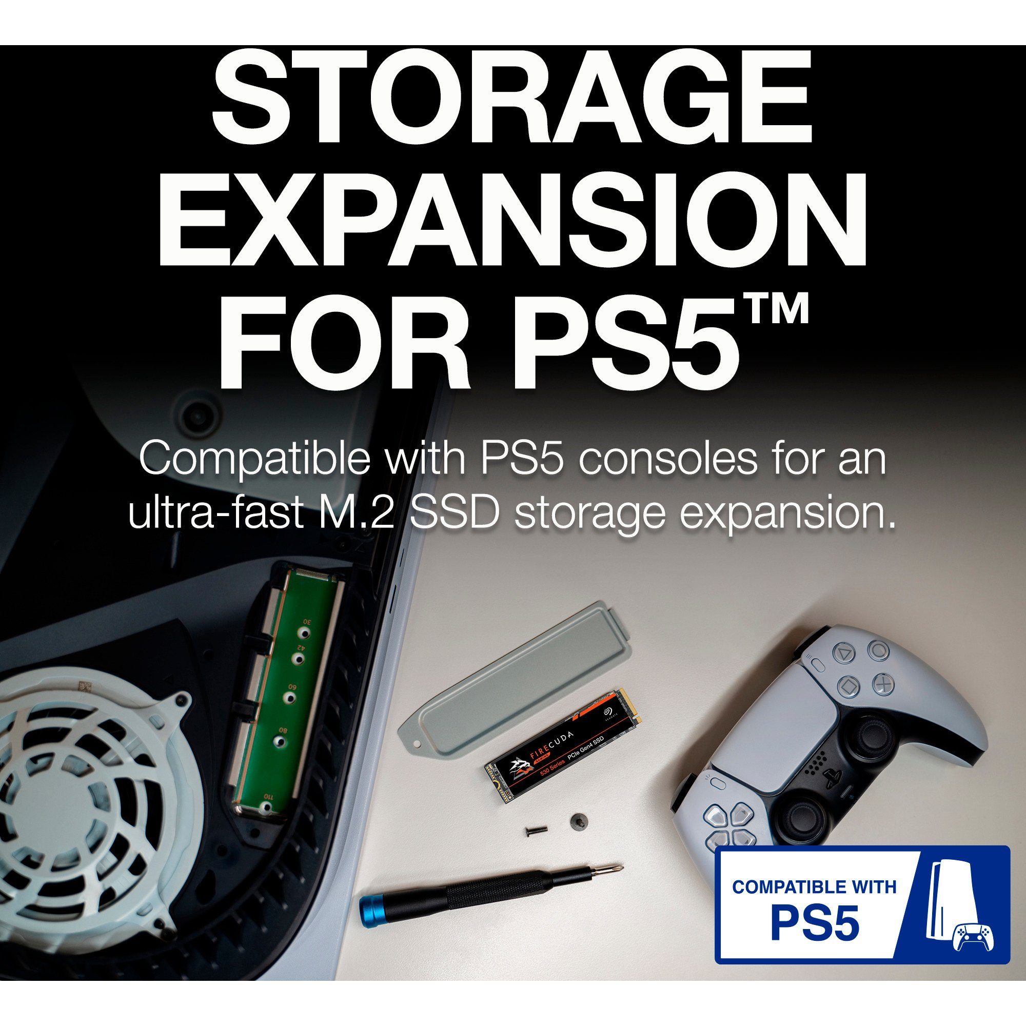 Seagate Seagate FireCuda 530 1 TB, SSD, (PCIe 4.0 x4, NVMe SSD-Festplatte