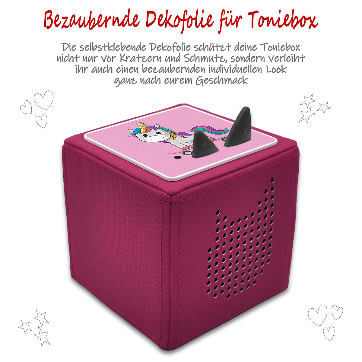 Schutzfolie für Toniebox, Dekofolie für Toniebox, Toniebox Aufkleber