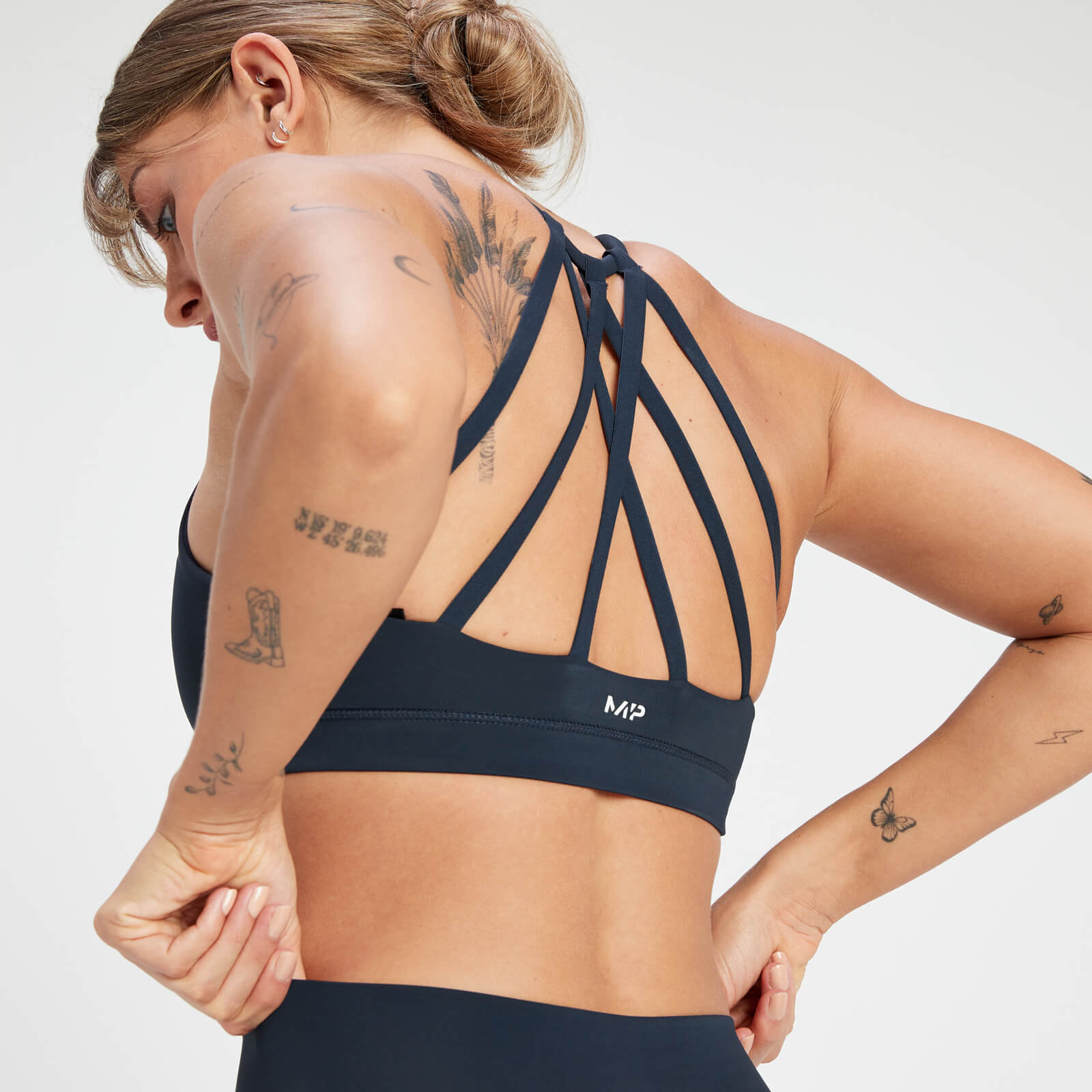 Brassière de sport à bretelles MP Adapt pour femmes – Bleu marine foncé